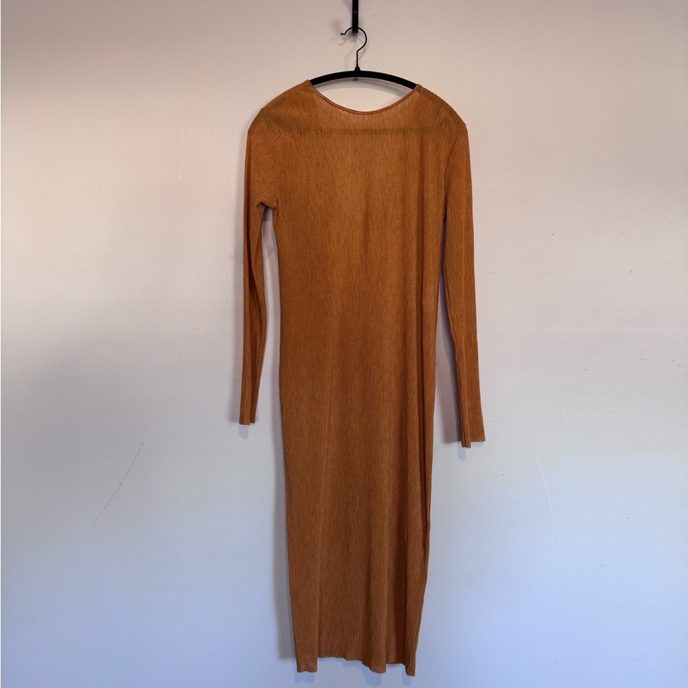 Zara Golden Long Sleeve Dress